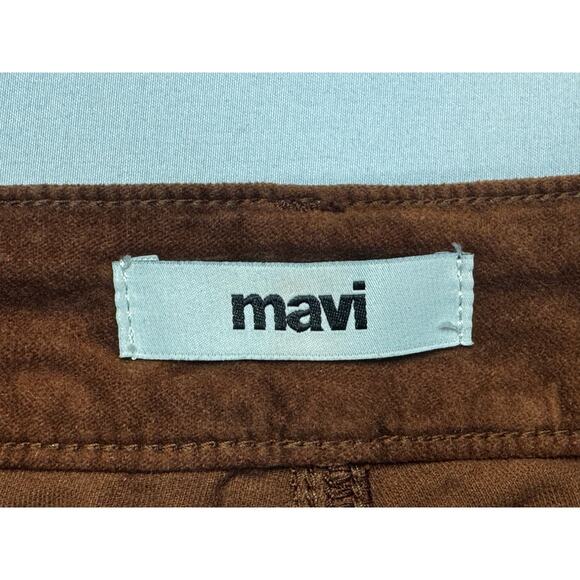 Mavi Women's Los Angeles High-Rise 70s Flare Orange Velvet Pants - 25x30 (27x30) - Picture 4 of 7